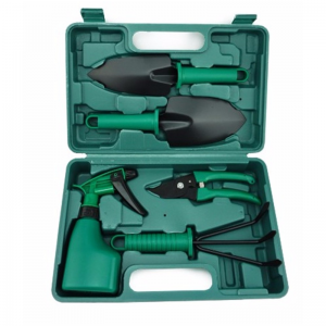Most Popular Garden Equipment 5 Pcs Hand Tools Set With Garden Shovel Scissor Watering Can Garden Hand Tools Box Set