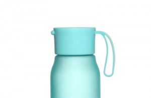 Wholesale 550ml BPA FREE frosted Tritan plastic water bottles with custom logo