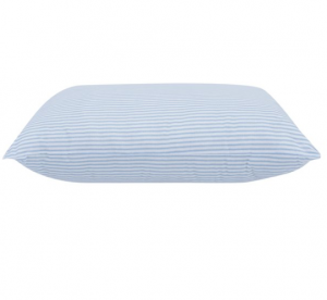 Blue and white stripe polyester  cotton neck sleeping pillow