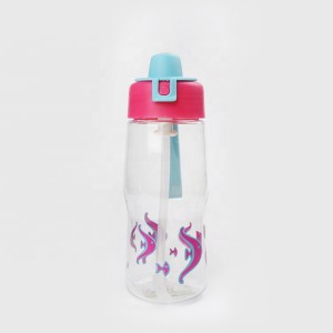 custom logo school sports kids Tritan bottle , kids straw water bottle BPA free