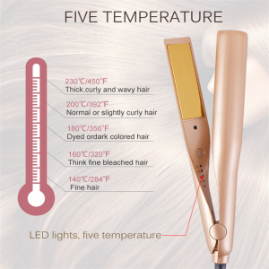 Welcomed twisted flat irons gold 360 degree rotate ceramic quick straightener curler hair care tools