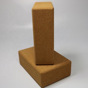 Wholesale eco friendly custom label body building yoga cork block