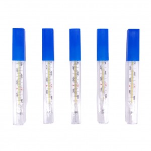 High Quality Medical Glass Mercury Clinical Thermometer