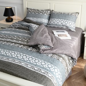 Customized Designer Popular Polyester Quilt Duvet Cover Bedding Set 3 Pcs