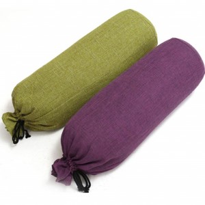 Wholesale Cotton Yoga Bolster Organic Round Rectangular Shape, Meditation Pilates Yoga Pillow Buckwheat Inside