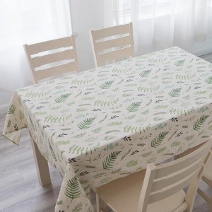 Coated Tablecloth Digital Print Cotton Design Elastic Christmas Table Cloth