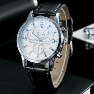 Hot selling three sub-dial chronograph look wrist watch men watch mw135