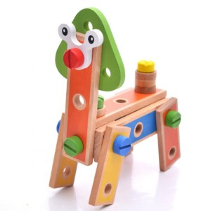 Custom kids Educational Combination Toy Montessori Screw Disassembly And Assembly Screw Toy Wooden Diy Craft