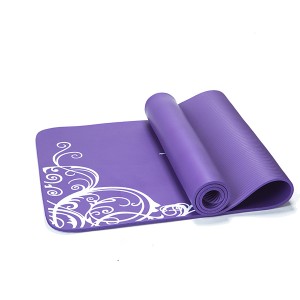 High Density Thick 15mm Exercise Printing Yoga custom Logo Wholesale NBR Mat