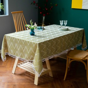 Custom Linen White Tablecloth Square Round Rectangle Polyester Jacquard Tablecloth Table Cloth For Picnic Banquet Wedding Home