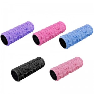 New Design High Density Eco Friendly Hollow EVA Gym Roller Pilates Muscle Back Massage Foam Roller Yoga Column Supplier