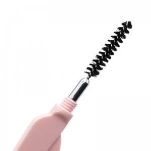 Brow Lash Groomer Private Label Double Head Makeup Tools Foldable 2 1 Eyebrow Comb And Brush