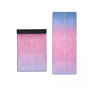 NEW Design Heat Transfer Sweatproof 6mm Thick Yoga Mat Towel Microfiber Suede TPE Gym Mats Amazon Top Seller 2021