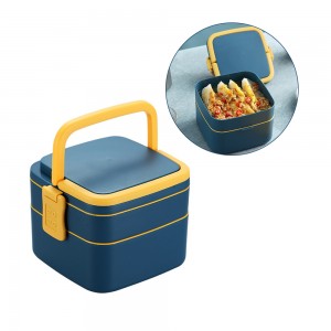 Double-layer lunch box heated food container for food bento box snack heated lunch box for kids with compartments lunchbox