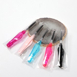 Brow Lash Groomer Private Label Double Head Makeup Tools Foldable 2 1 Eyebrow Comb And Brush