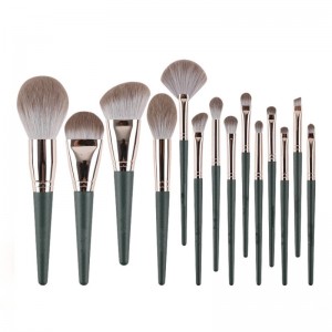 Wholesale Wood Handle 14pcs Makeup Brush Set Private Label Cosmetic Makeup & Tools