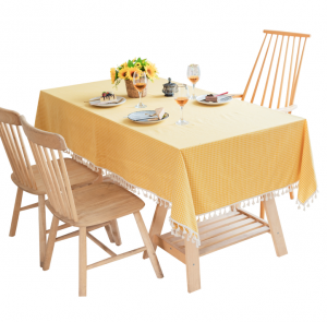Best Sellers Net Ins Fresh Plaid Table Cloth Cotton and Linen Tassel Coffee Towel Dropshipping Home Tablecloths