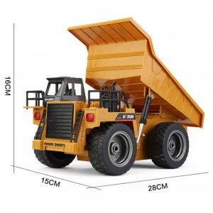 1:18 Remote Control Dumper Simulation Engineering Vehicles Kids Toy Car Toys for Children