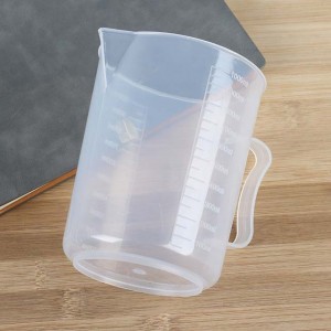 15ml 30ml 100ml 200ml 300ml 500ml 1L 2L Kitchen Transparent Plastic Measuring Cup With Handle