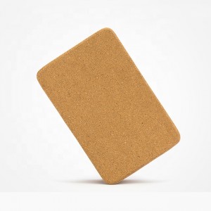 Wholesale eco friendly custom label body building yoga cork block