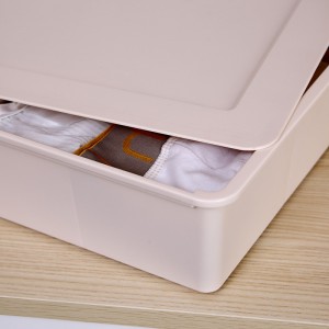 large capacity home closet organizer dust proof underwear drawer organizer dividers plastic cloth storage box with lid