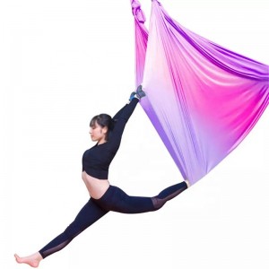 High Quality Multicolor 5m6m7m8m Flying Anti-gravity Fitness Aerial Yoga Hammock Aerial Yoga Swing Stand Set Factory