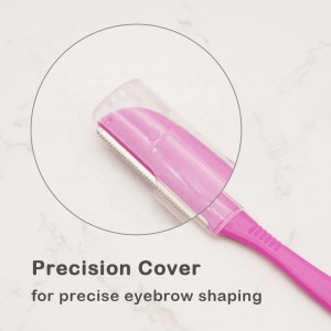 2021 Popular Makeup Tools White, Pink, Rose Red Colors of 3pcs face razor women eyebrow