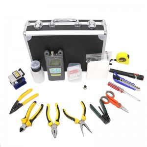Fiber Optic Cable Jointing Tool Kit With Optical Fiber Cable Stripper Fiber cleaver tool set