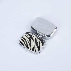 Low Price Customized Color ABSElectroplatingGlass Mirror Mini Travel Storage Box for Makeup tool