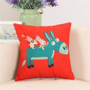 Home Hotel Office Throw Pillow Decorative For Home Decor Animal Cushion Cover Linen