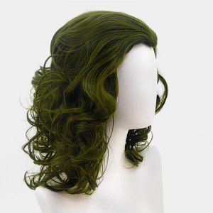 Costume wig Joker Arthur Fleck green short wavy curly hair cosplay synthetic wig