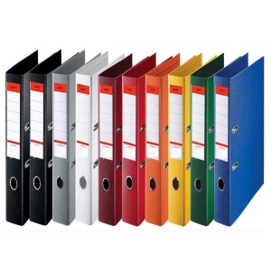 Assorted Plastic 6 Folders mixed colour A4 Lever Arch Files