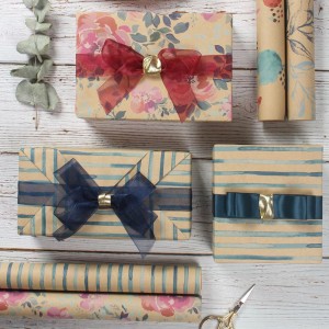 High Quality vietnam free sample Ink Printed Gift Kraft Wood Pulp Wrapping Paper for Flowers Printing Wrapping