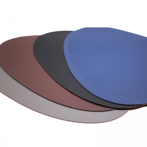 Nordic PVC Leather Chic Tableware Pad Curve Placemat Waterproof Table Mat Bowl Mat Washable Washable Irregular Place Mat